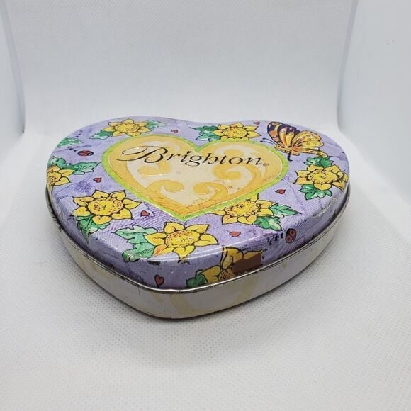 Brighton Sunflower & Butterfly Heart Shaped Tin - Picture 2 of 8
